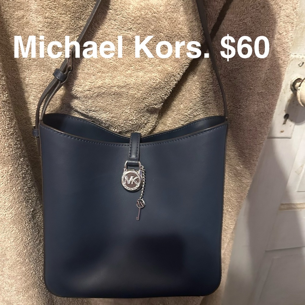 Michael Kors Navy Shoulder Bag